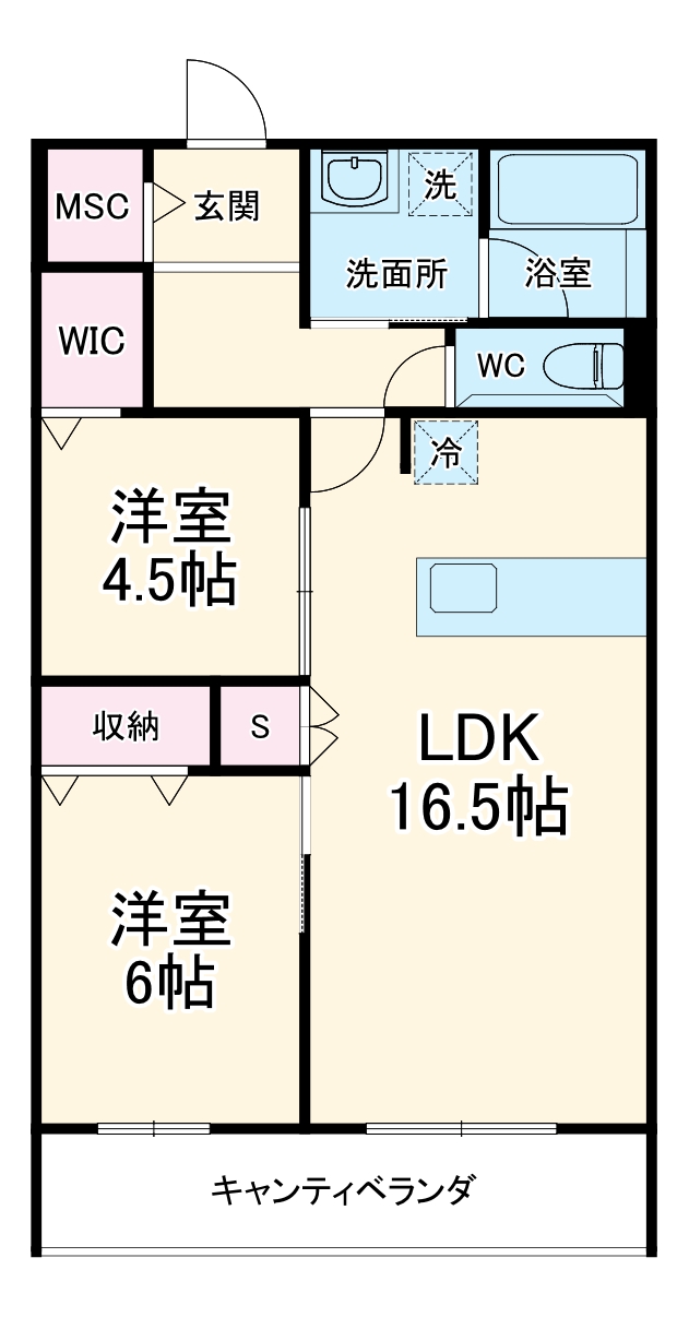 プリムヴェールの間取り