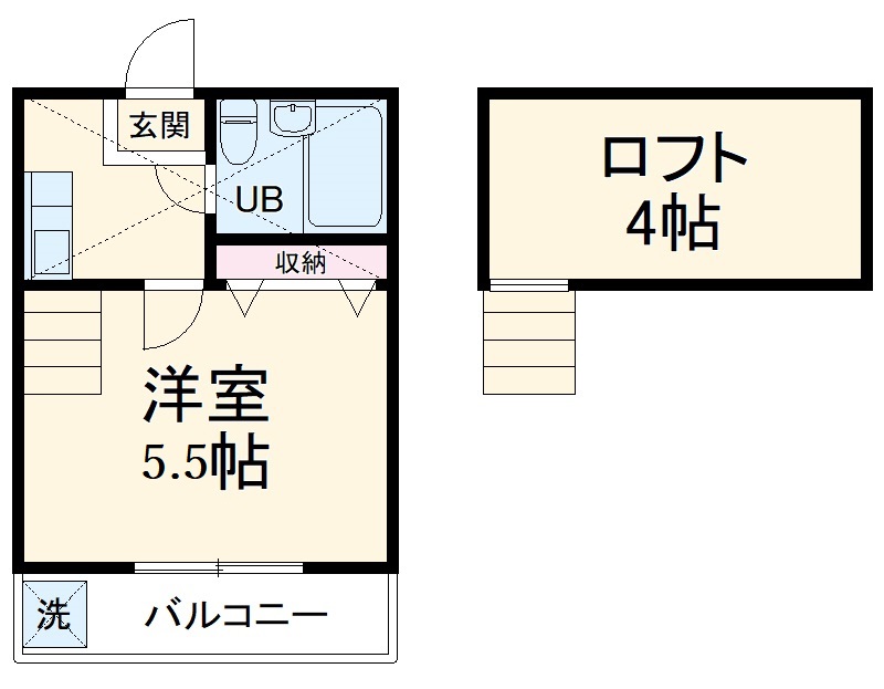 コーポ中野の間取り