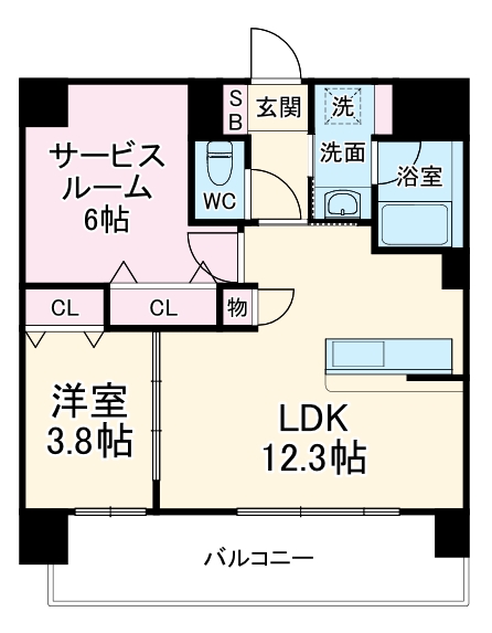 ノブレ梅北の間取り