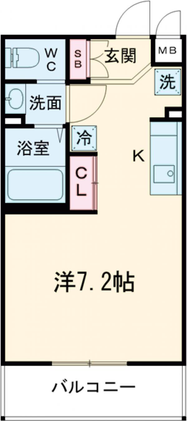 小竹レジデンス・204号室の間取り