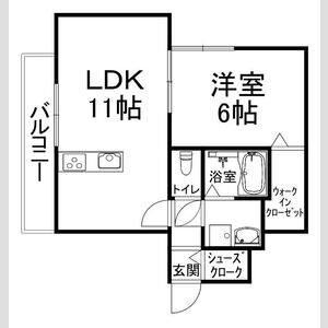 カーサ・フェリーチェ長岡京の間取り