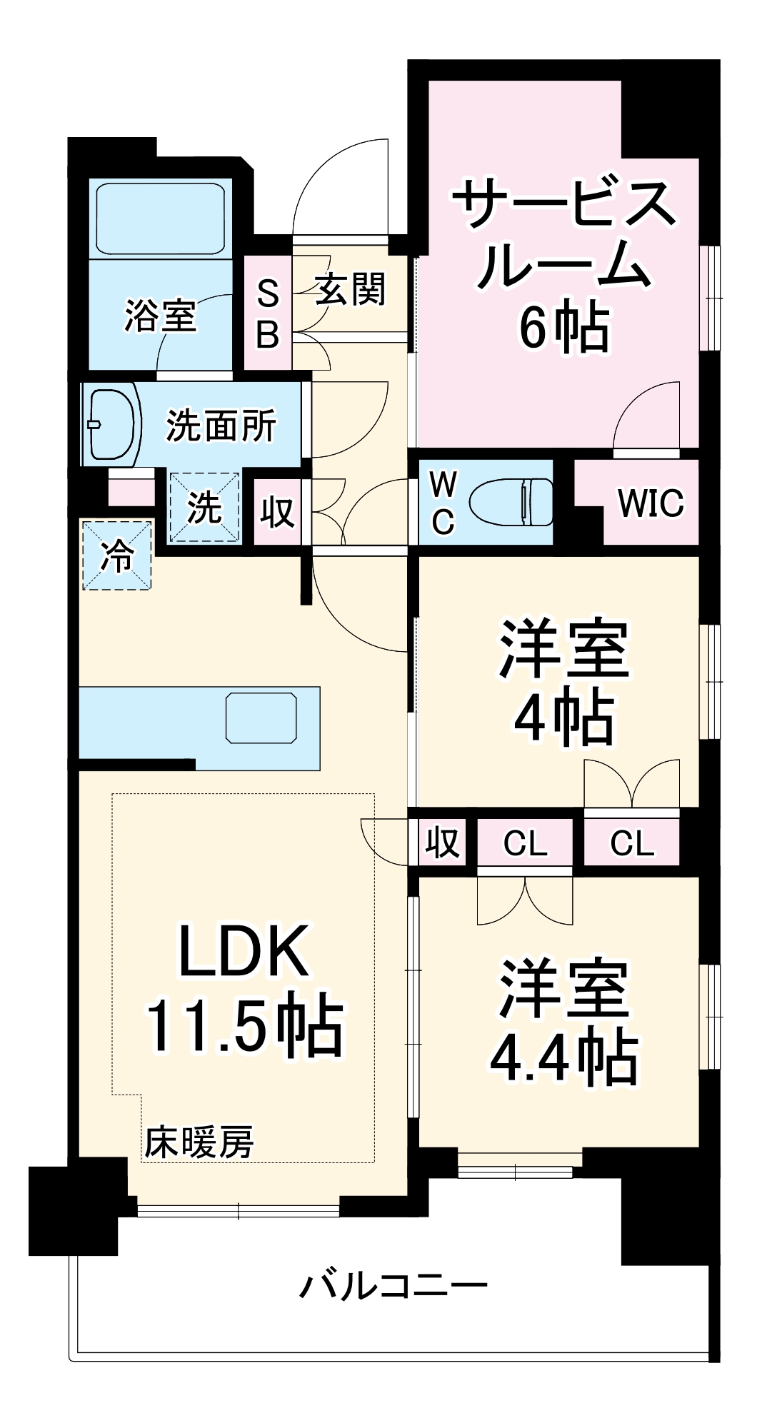 プレシス上福岡の間取り