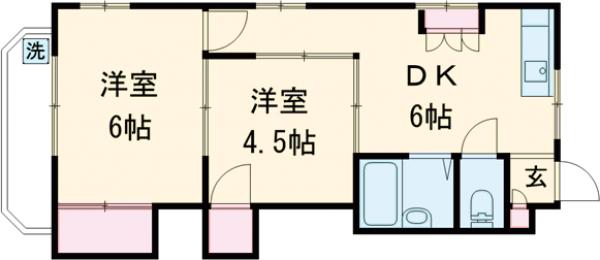 フレンドリープラザⅡの間取り