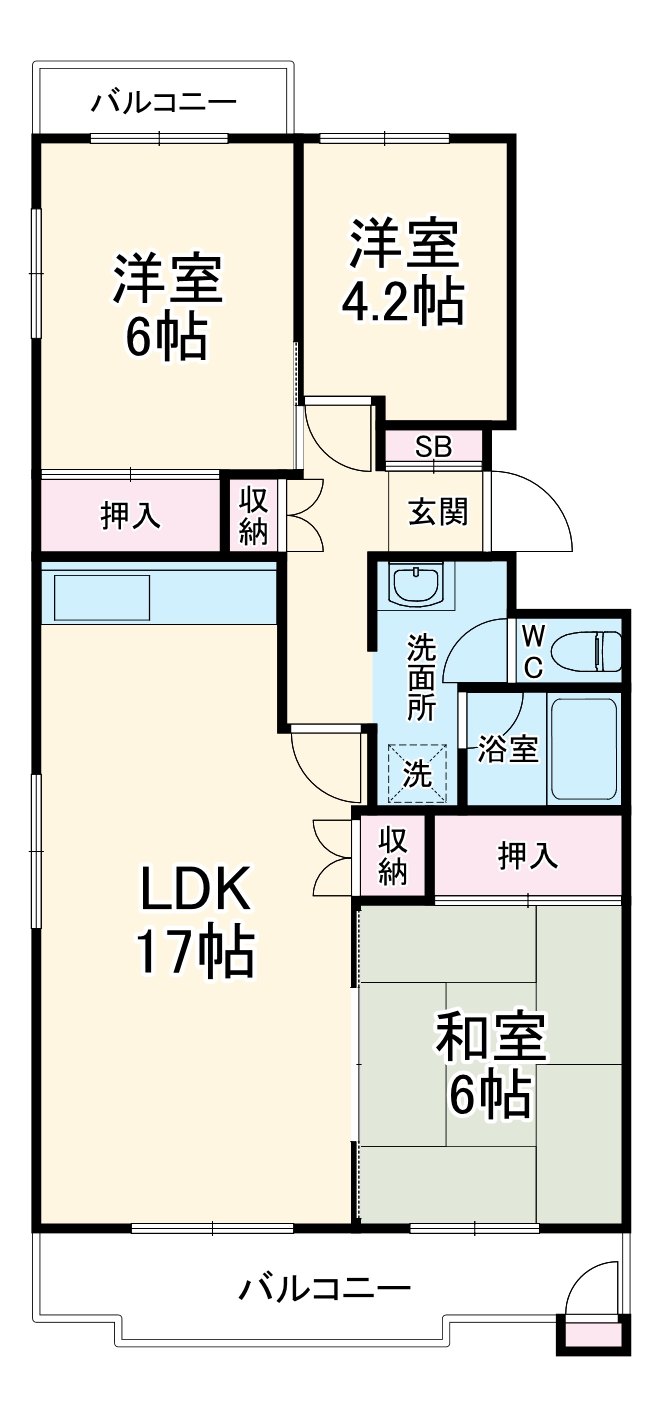榎ヶ丘社宅の間取り