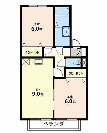フォレスタ石坂の間取り