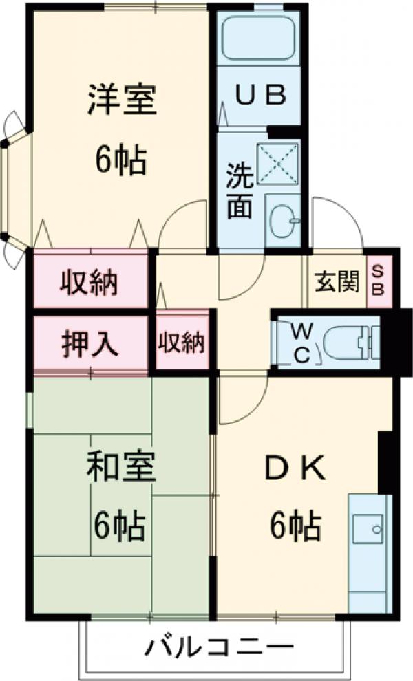 ユーワハイツの間取り