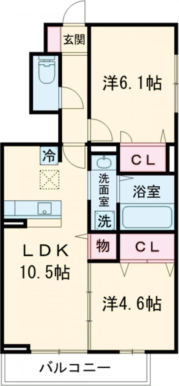 ガーネット Ⅱの間取り