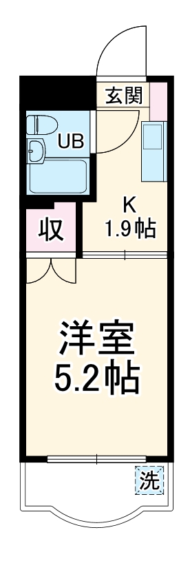 ハイタウン大倉山No.1の間取り