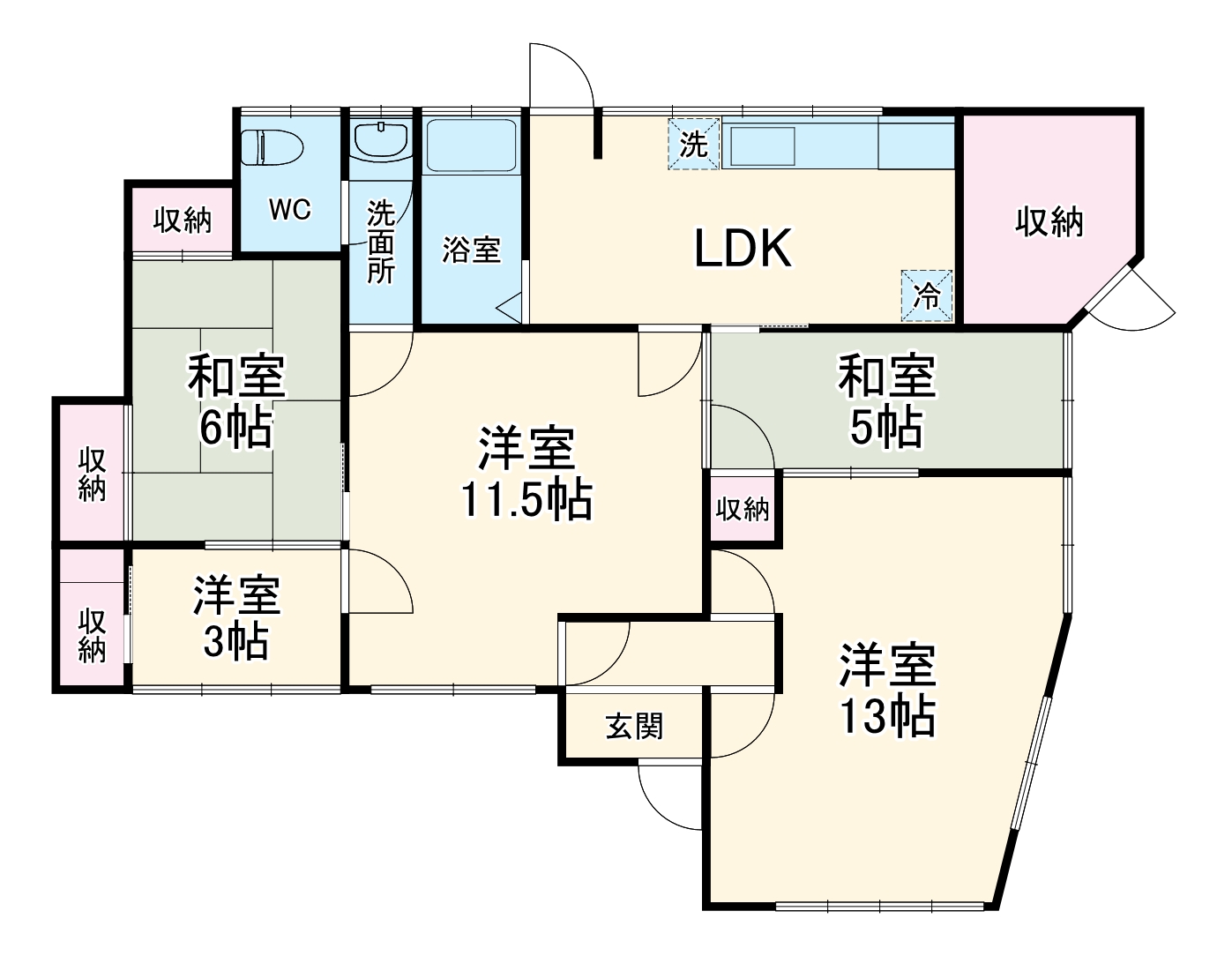 蒲郡市神明町戸建の間取り