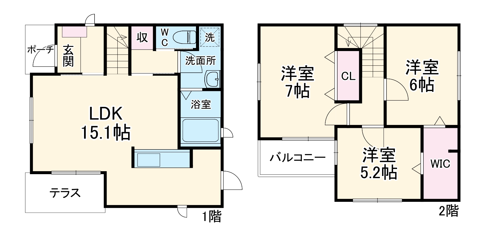 布袋町東コダテックスの間取り