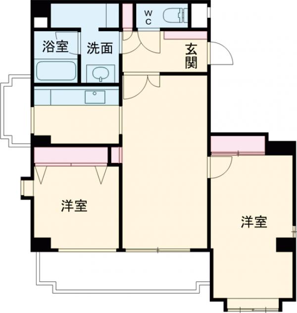 綾東ヴィレッジ弐番館の間取り