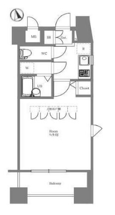 エステムプラザ新宿Premium-EXの間取り