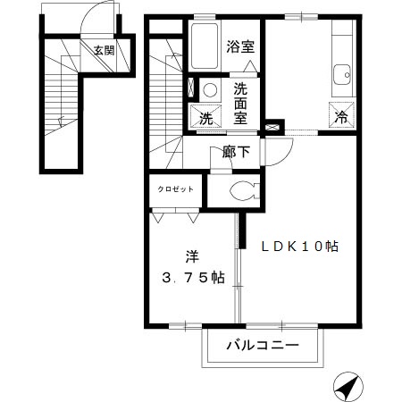 リヴェールβの間取り