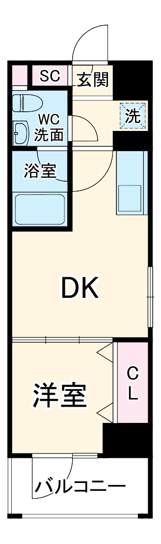 ドゥーエ二子新地の間取り