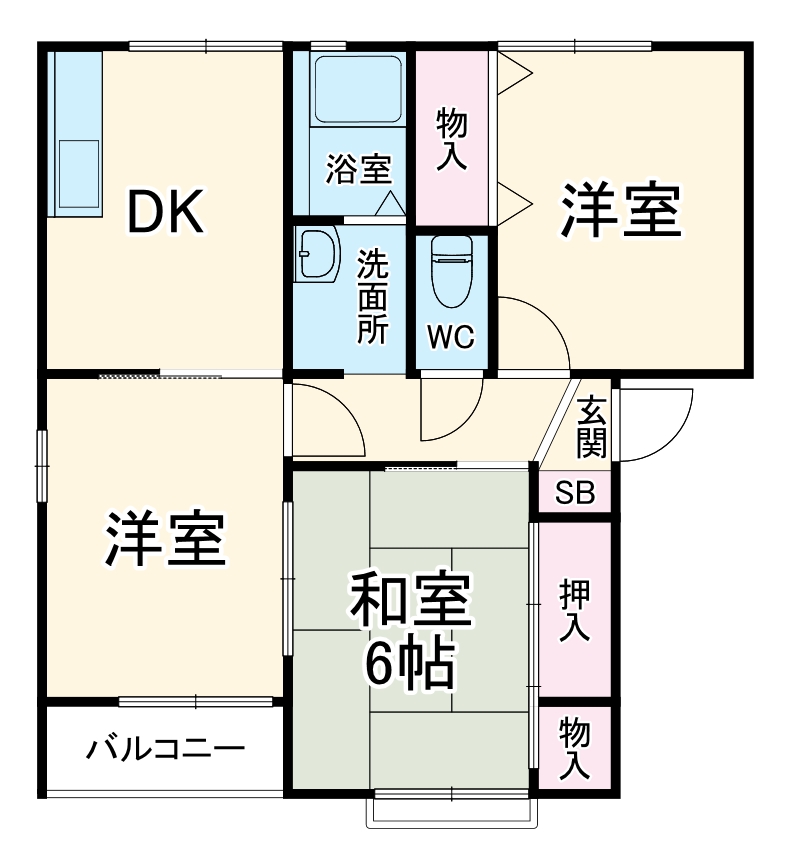 杜のテラス Bの間取り