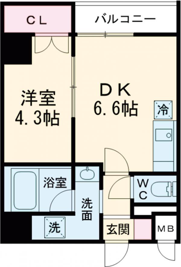 クオリタス浜田山の間取り