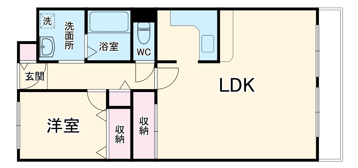 サンフラッツ南桜塚の間取り