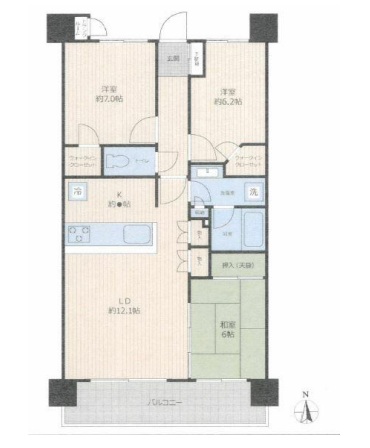 マクシスタワーズアーバンデュオの間取り