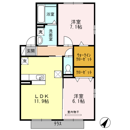 ヴィエントⅡの間取り