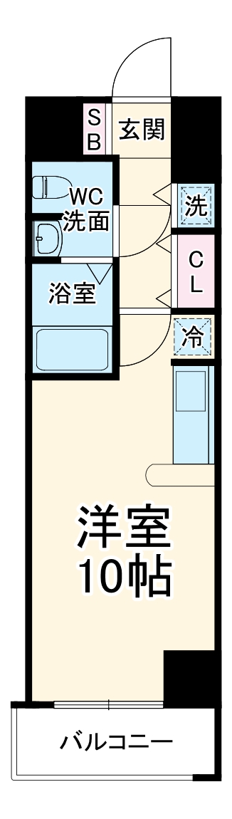 サムティ大阪WESTグランジールの間取り