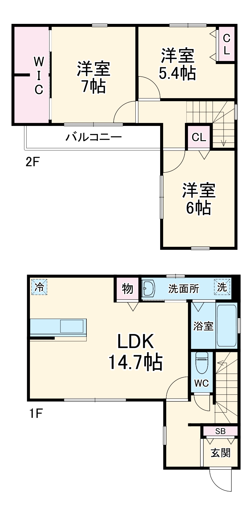 ブリアシエル新居Ⅲの間取り