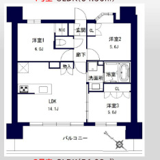 (仮称)千葉市中央区問屋町計画の間取り