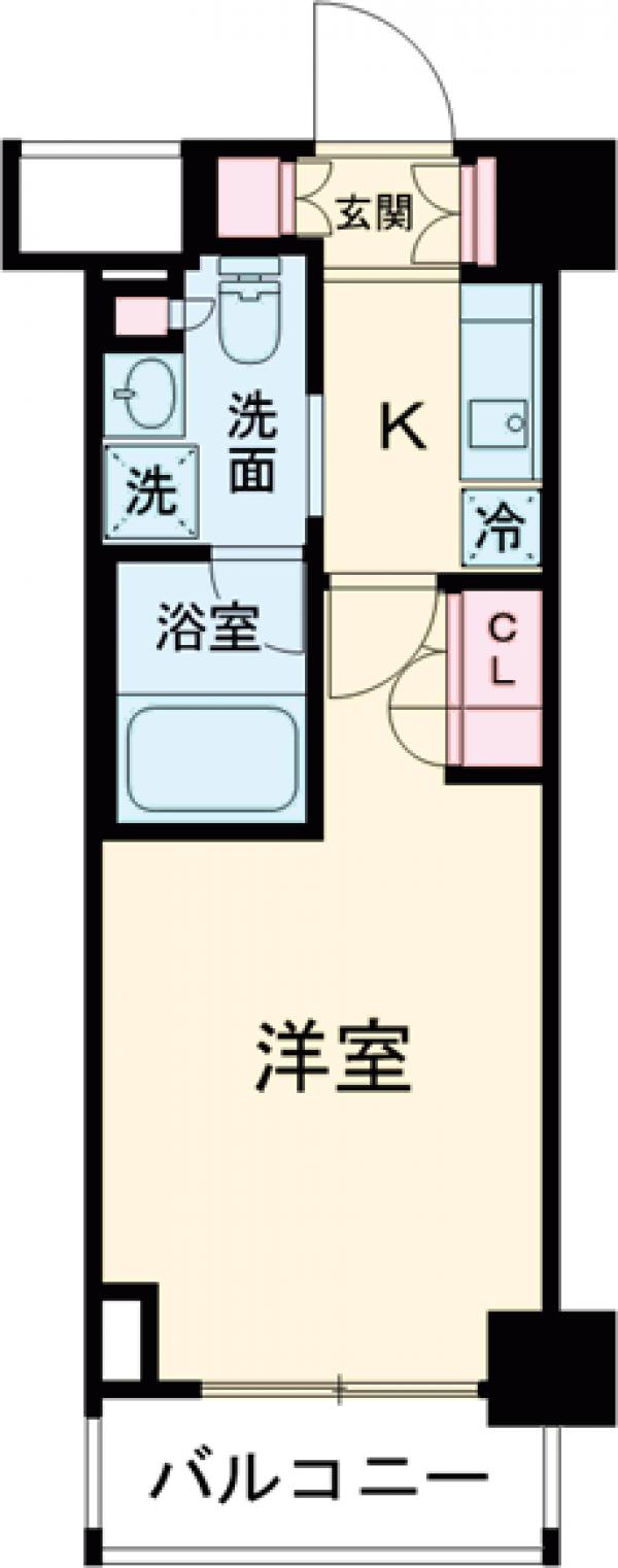 プラウドフラット西早稲田の間取り