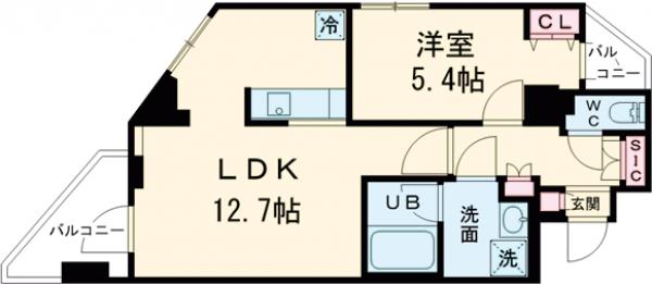 S-RESIDENCE北綾瀬awesomeの間取り