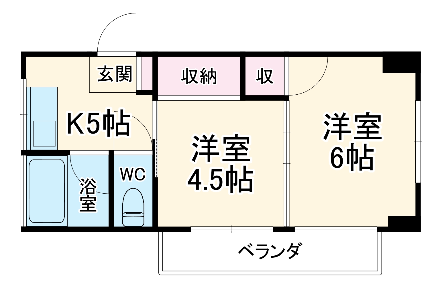 萩赤門ビルの間取り
