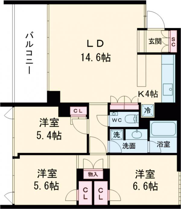 ガーデニエール砧WESTの間取り