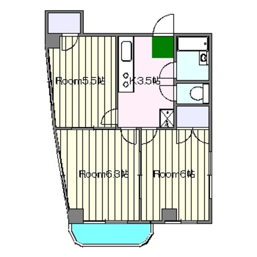 第11鷹取ビルの間取り
