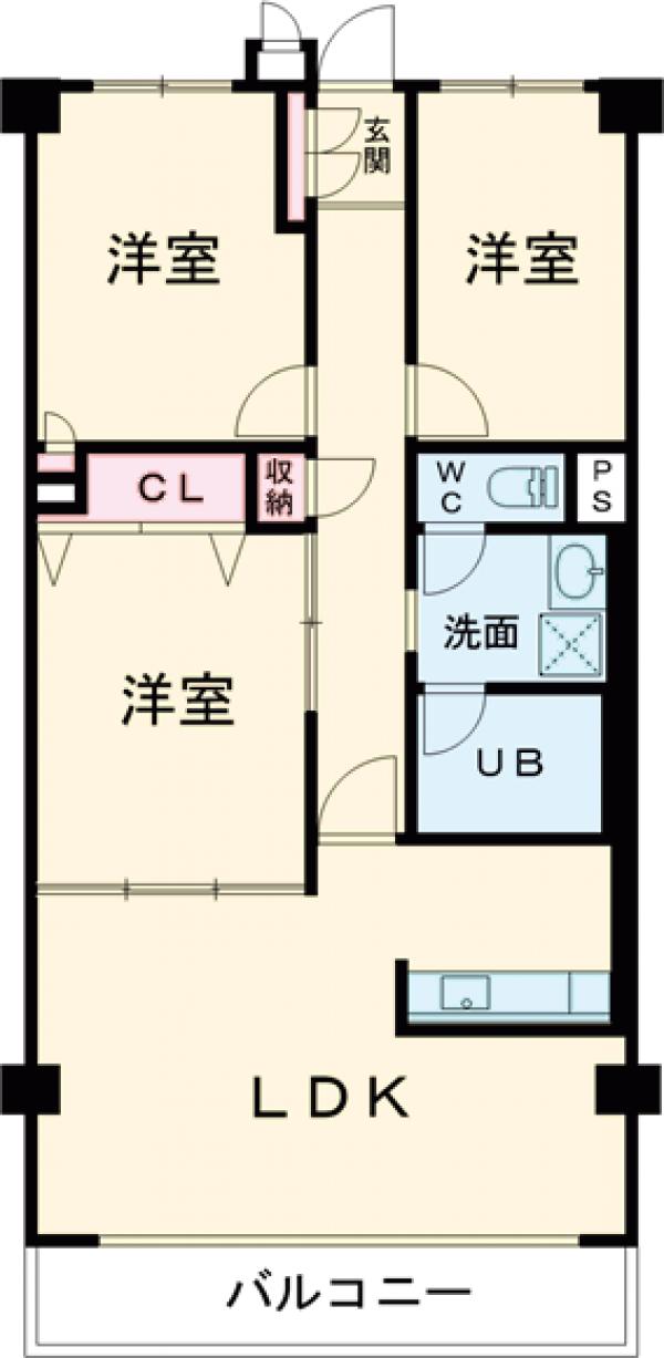 コスモリード八王子の間取り