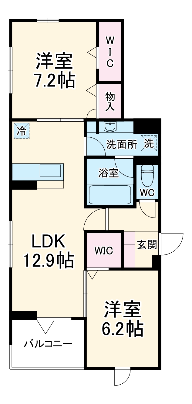 (仮称)D-room海神町南HYの間取り