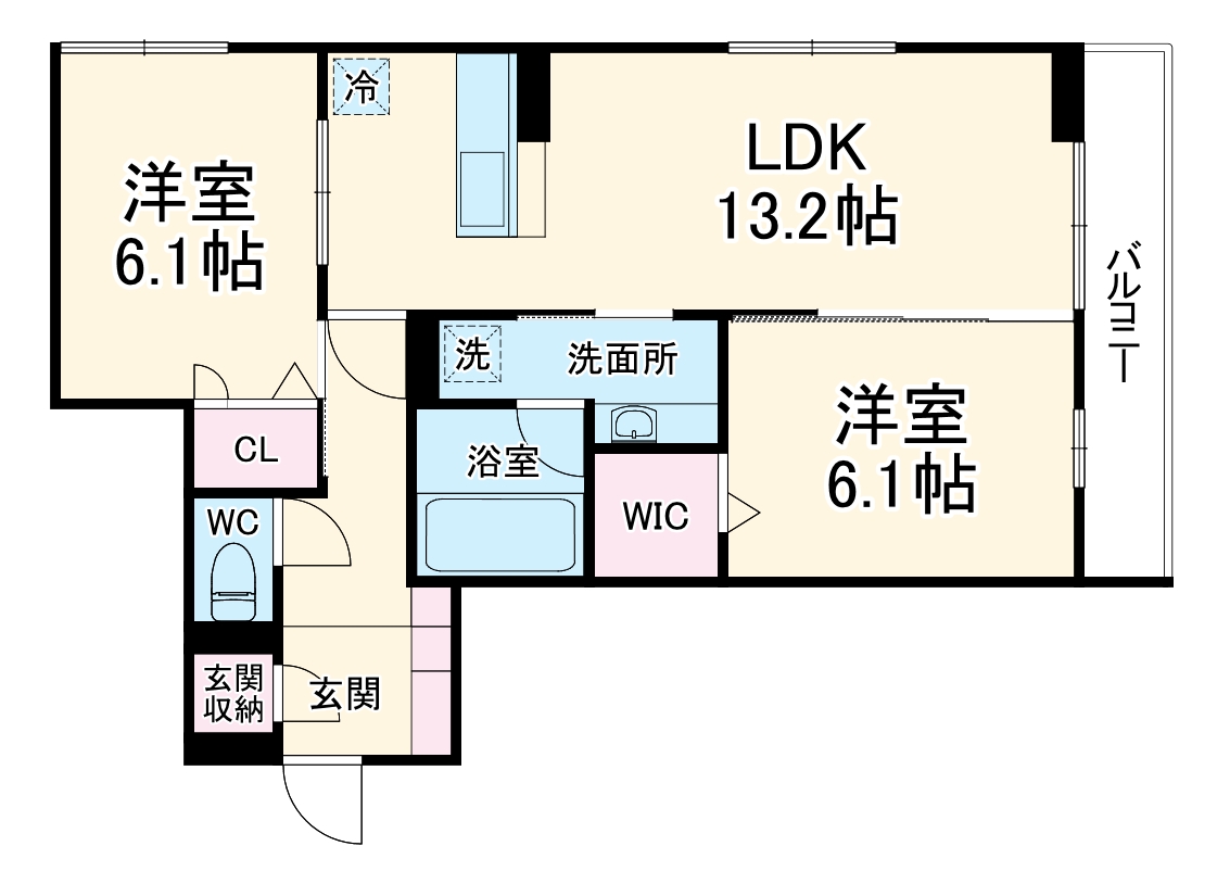 (仮称)D-room海神町南HYの間取り
