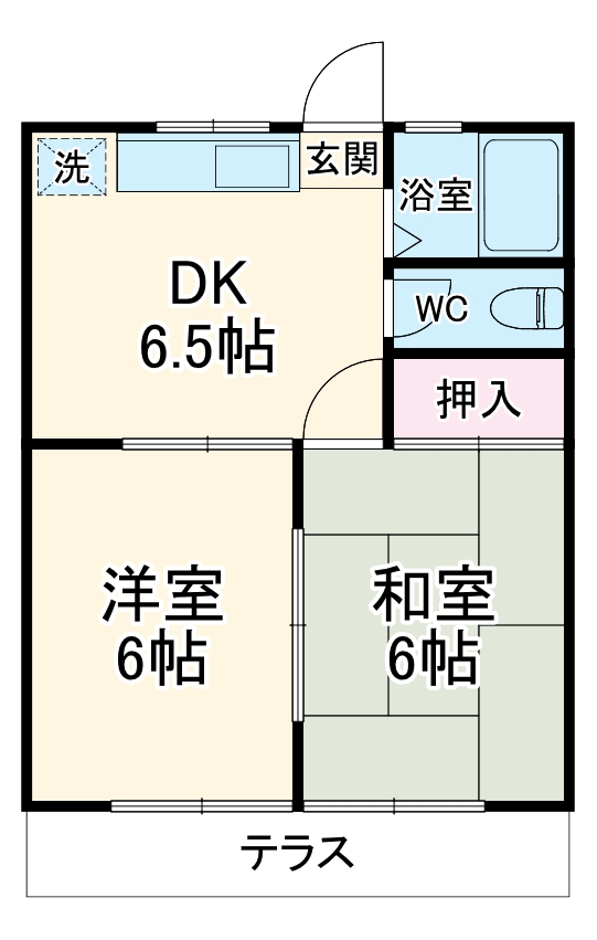 パークハイツAの間取り