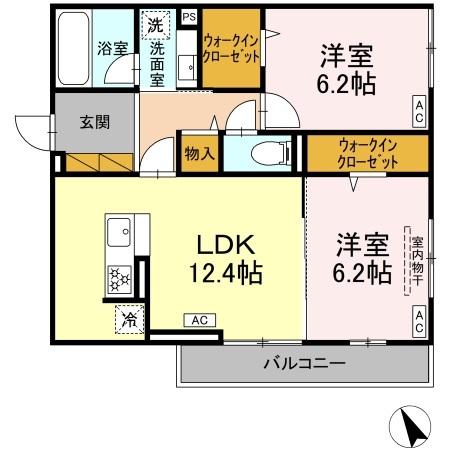 (仮称)D-room海神町南HYの間取り