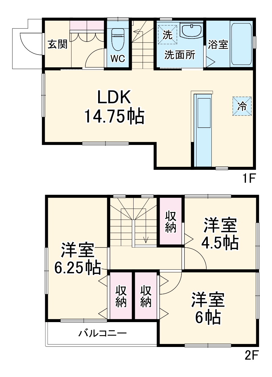 土屋戸建の間取り