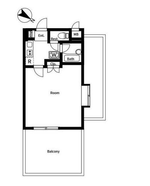 メインステージ東高円寺の間取り