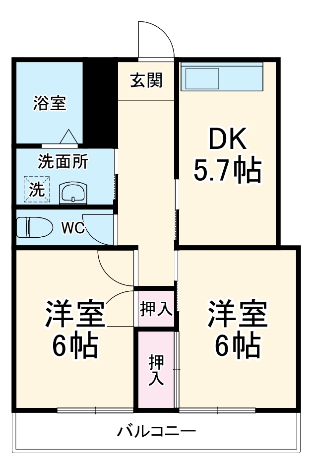 ユニテ井上の間取り