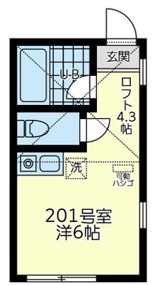 ユナイト市場キューピットの間取り