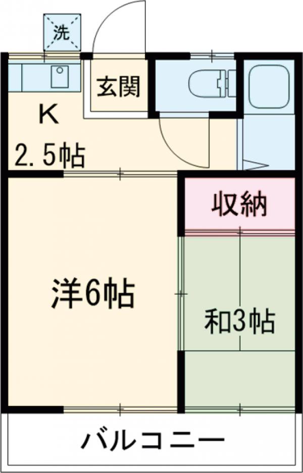 白百合荘の間取り