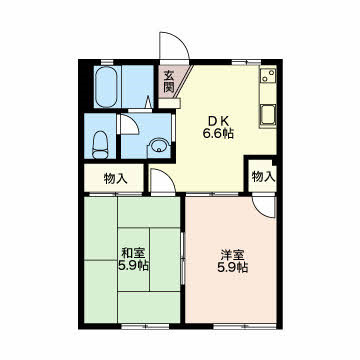 SSコーポ LYRAの間取り