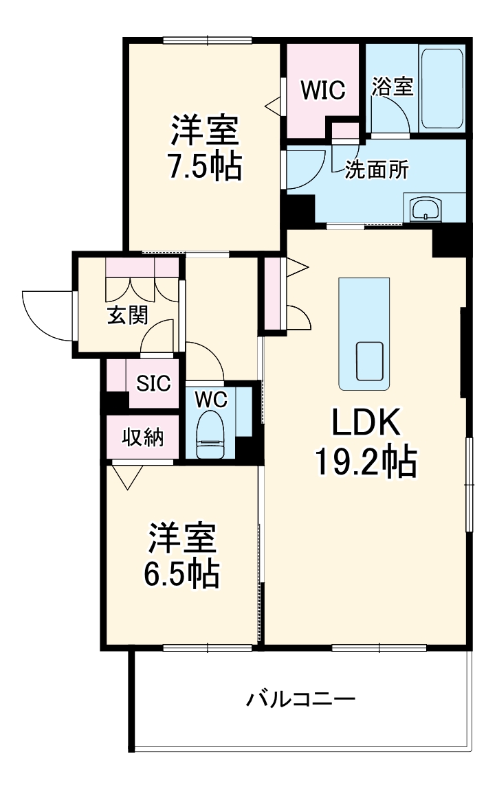 ウィステリア・ステージ真栄の間取り