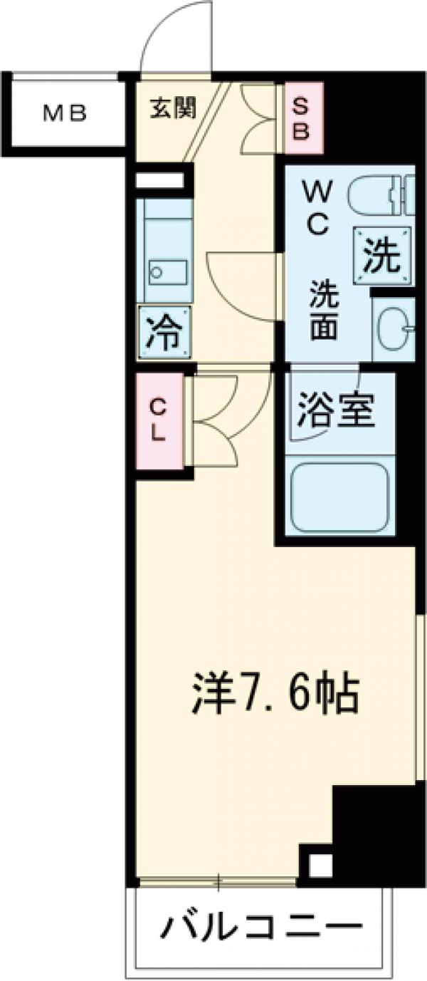 八広の完工年月(2025年8月)築の賃貸マンションの間取り