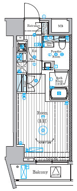 八広の完工年月(2025年8月)築の賃貸マンションの間取り