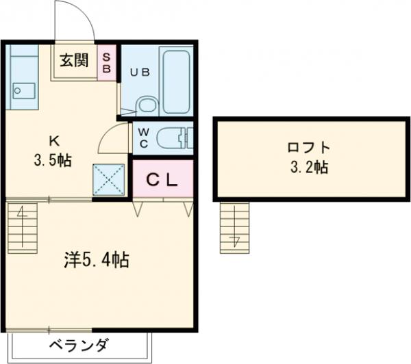 Garden Villege B棟の間取り