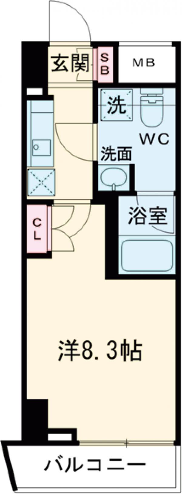八広の完工年月(2025年8月)築の賃貸マンションの間取り