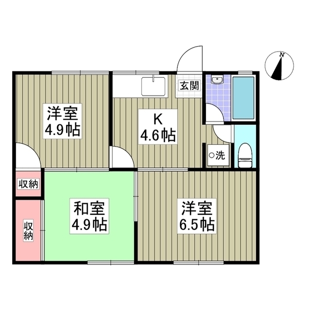 パレス西延沢の間取り