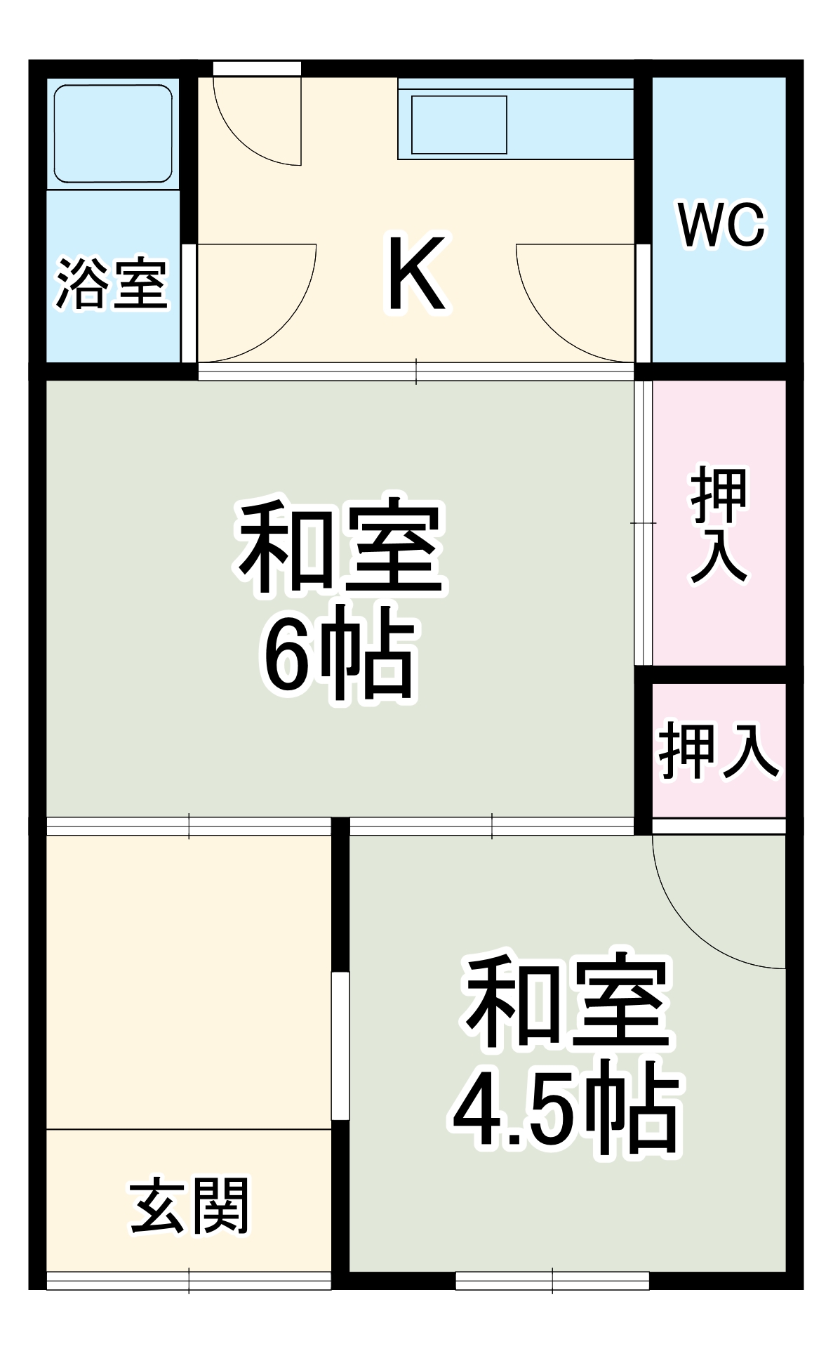 渡邉貸家(北)の間取り