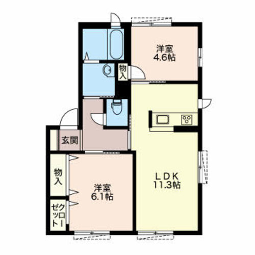 メゾンキルフェボンの間取り